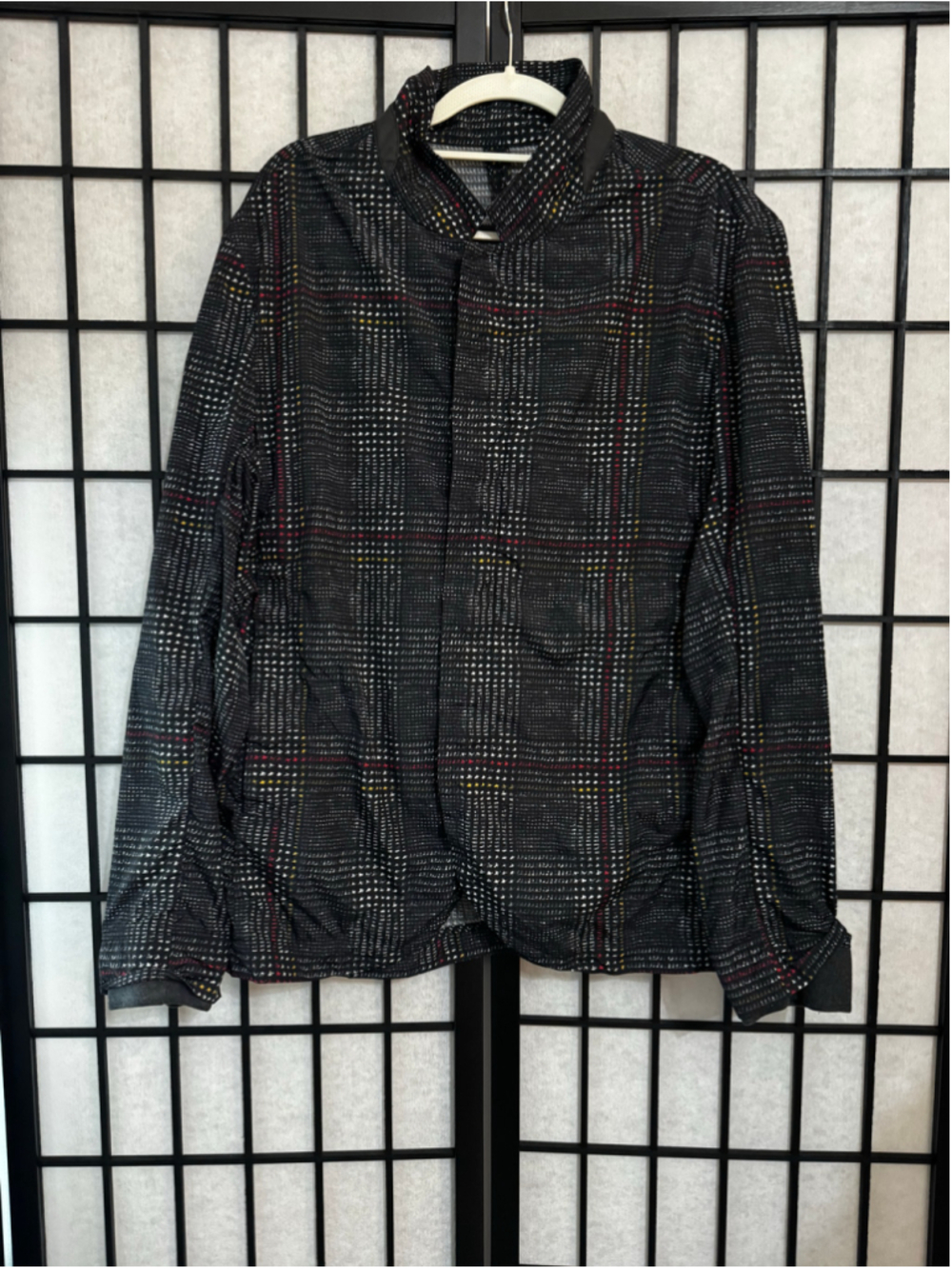 Lululemon Ablazer Jacket in Glen Check Lulu Red Bananara Medium